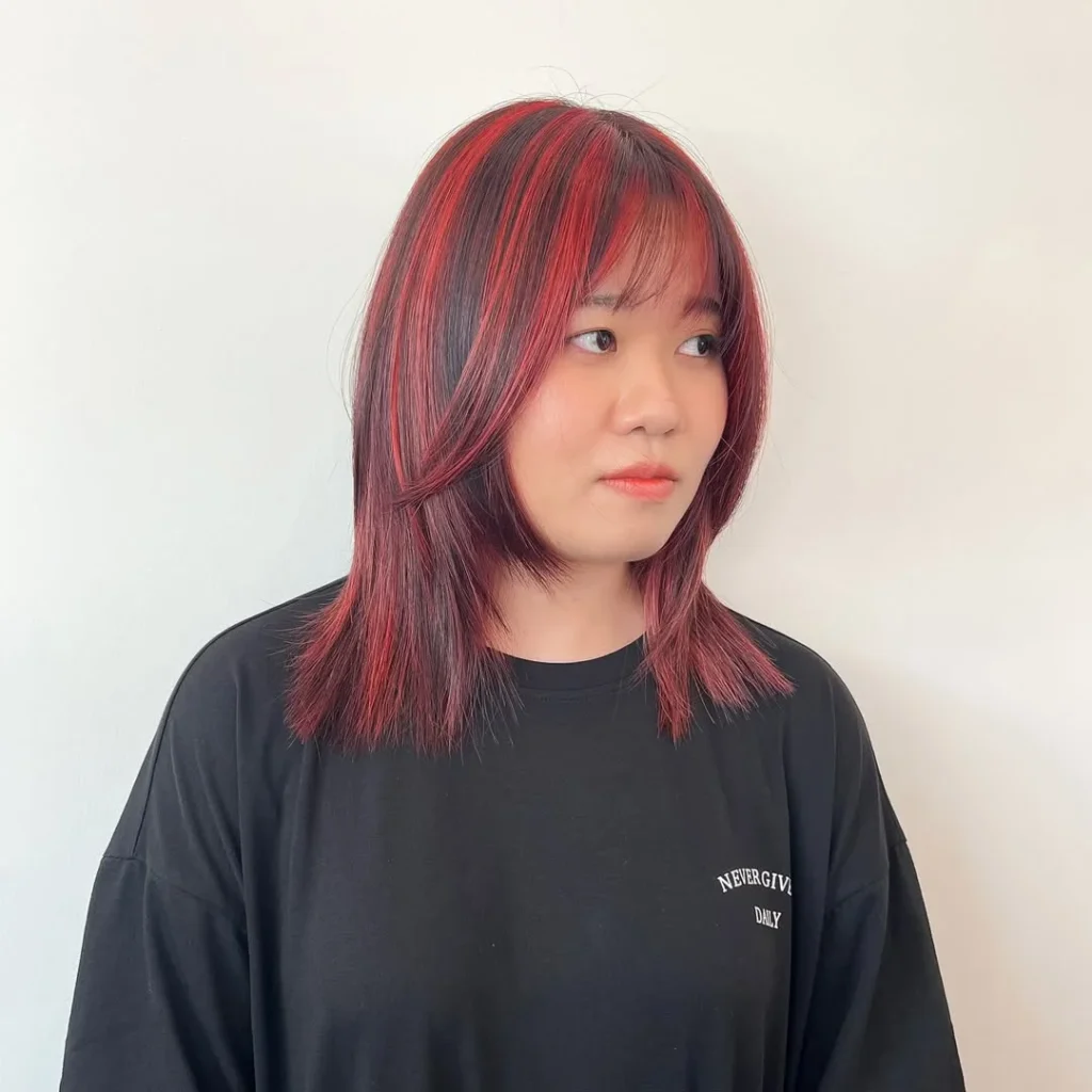 Black Cherry with Crimson Streaks