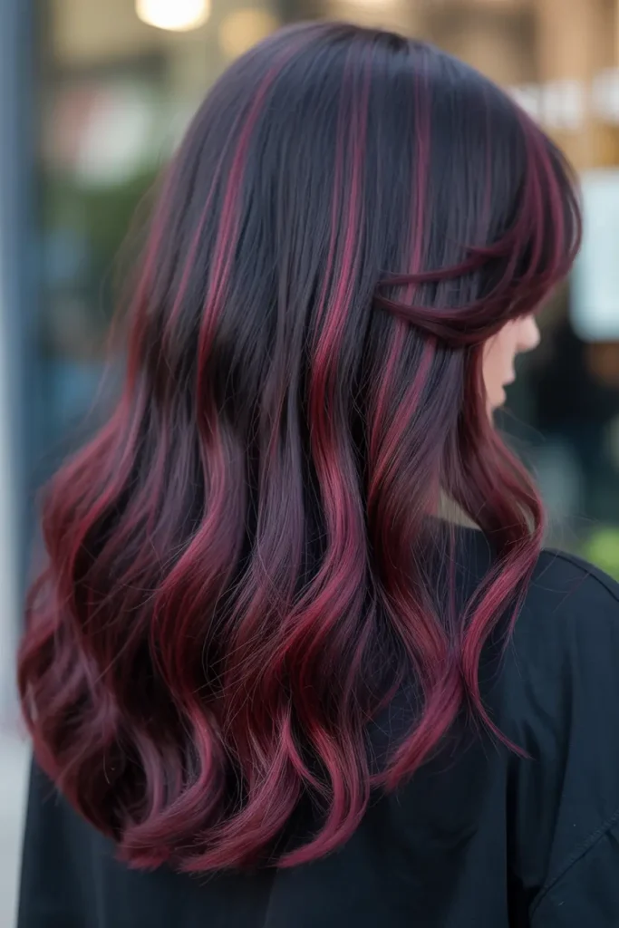18. Black Cherry with Crimson Streaks