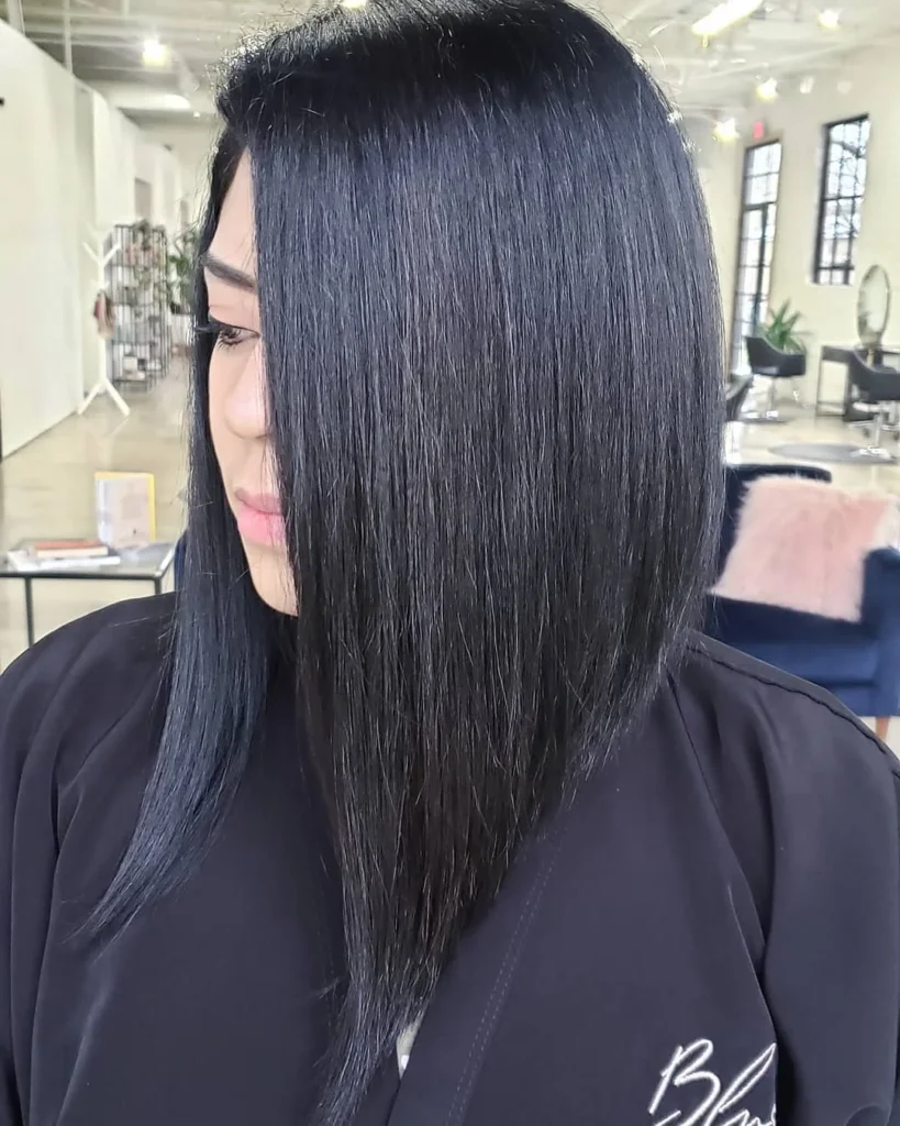Angled Long Haircut