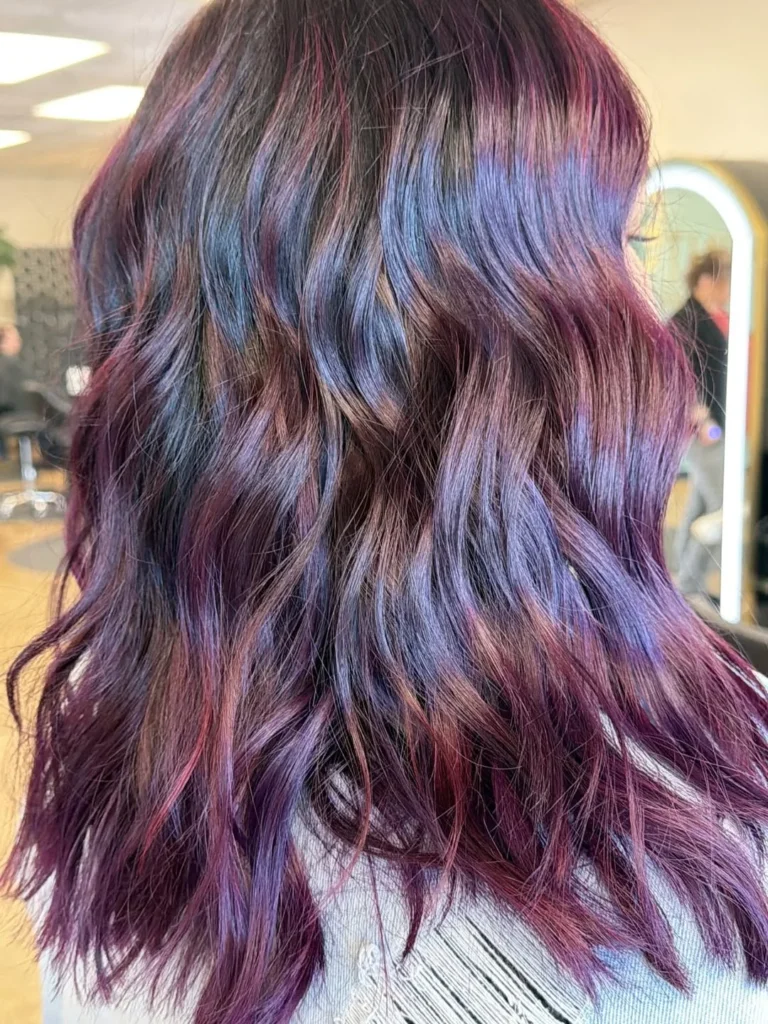 Violet with Plum Lowlights