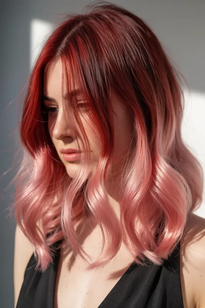 2. Cherry Red with Pink Glow