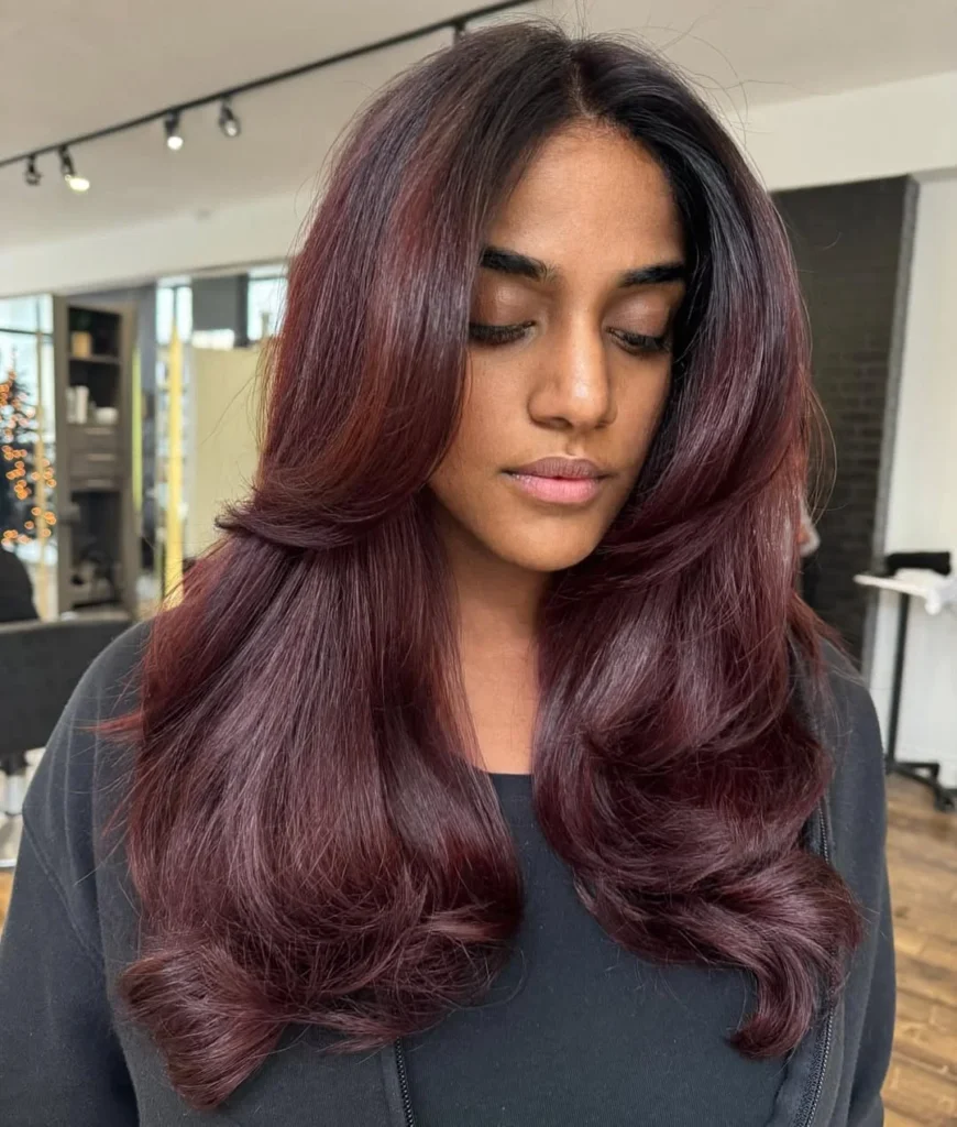 Black Cherry with Dark Roots