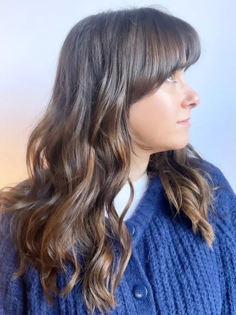 Long Kitty Cut with Bangs