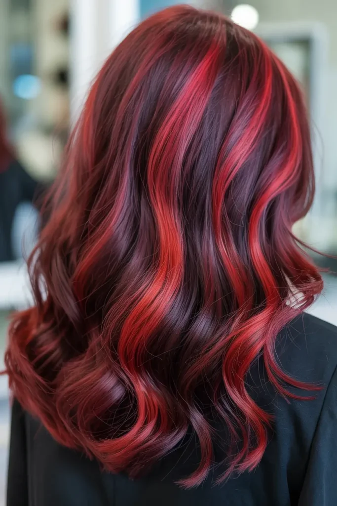 5. Cherry Red with Crimson Accents