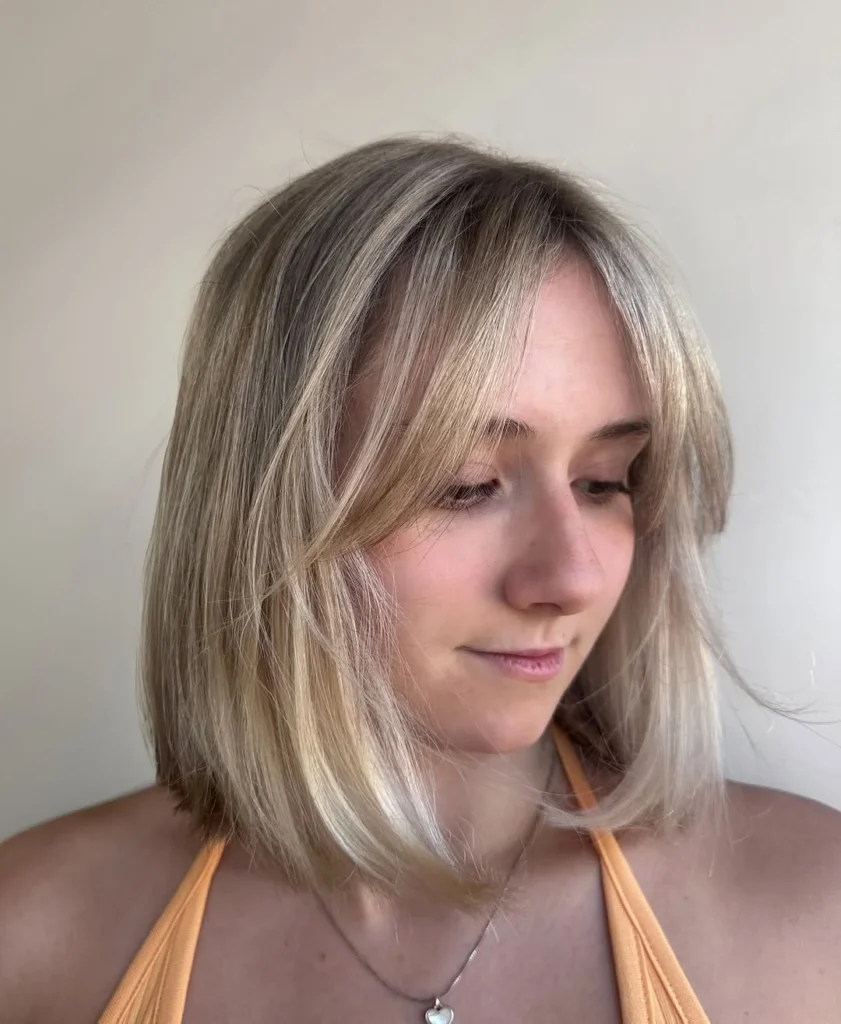 Italian Bob with Curtain Bangs