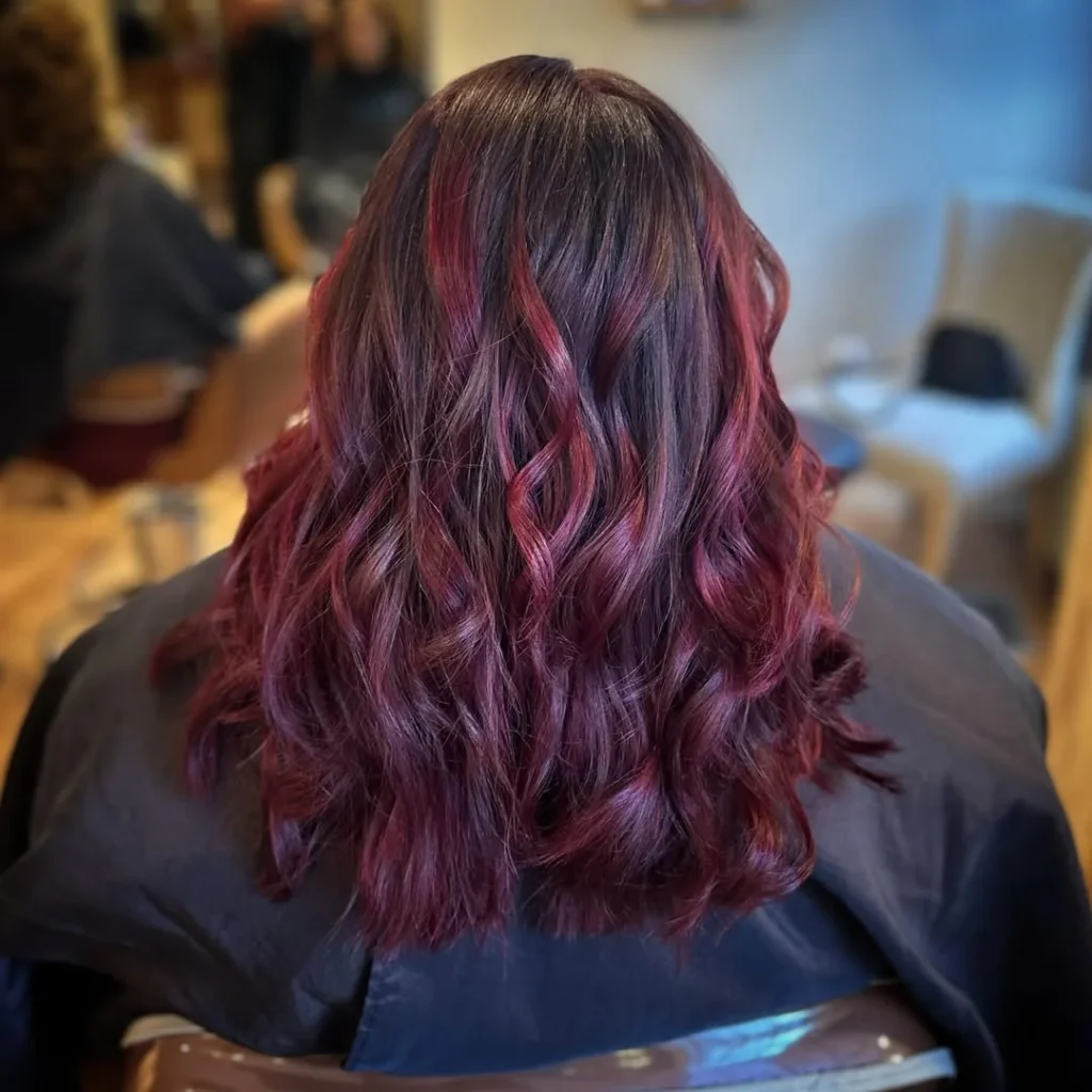 Vibrant Cherry Cola Ombre