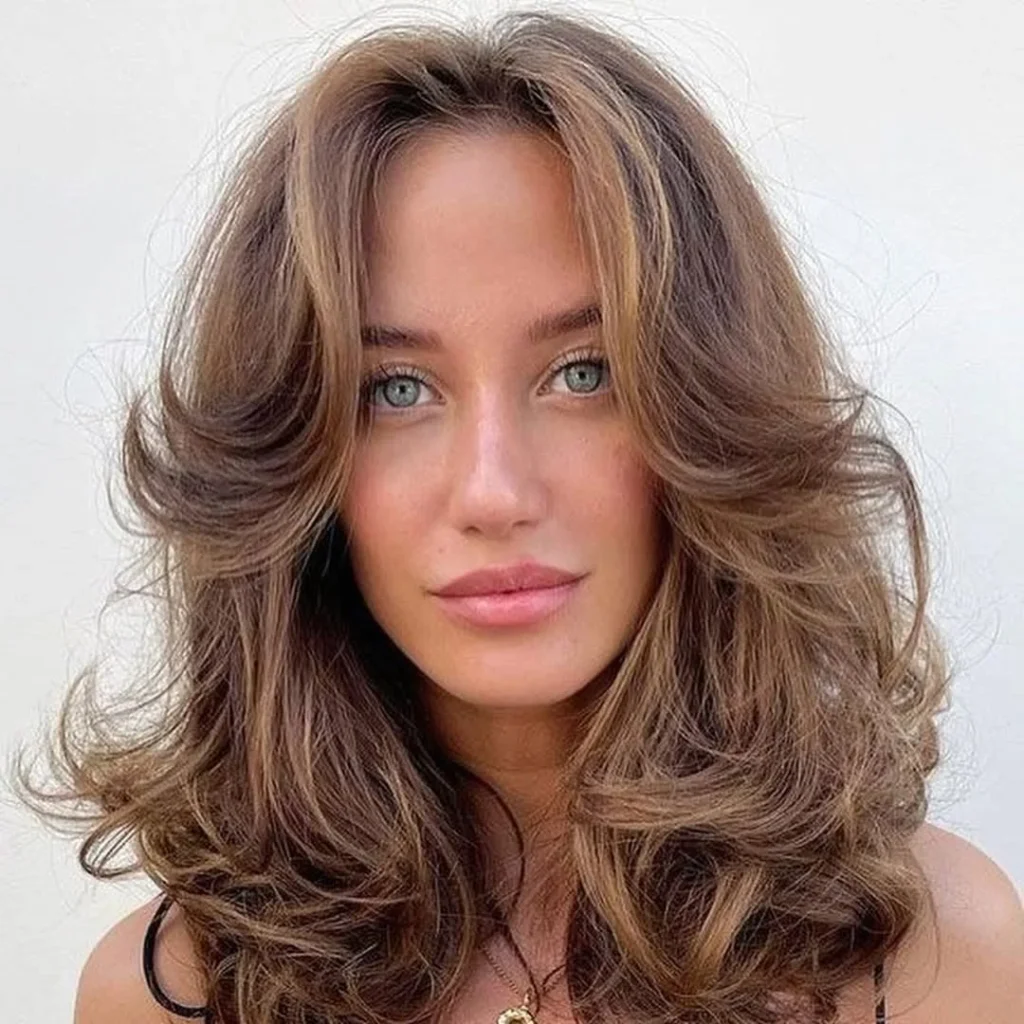 Layered Long Kitty Cut