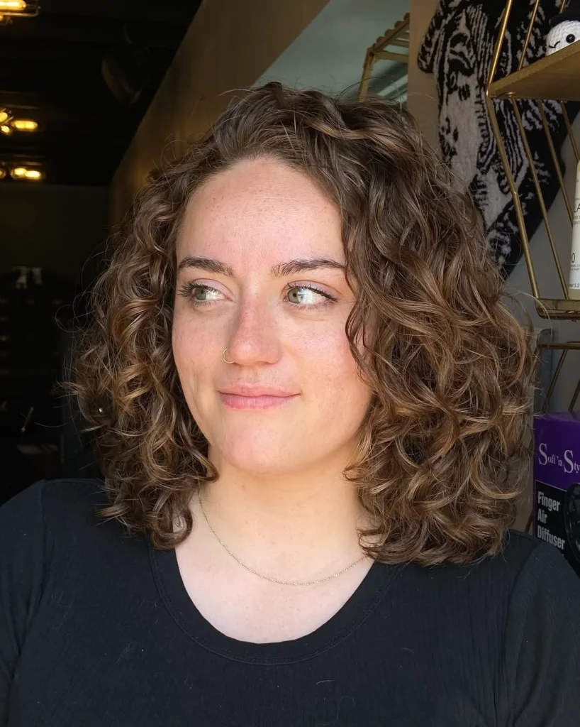 Curly Italian Bob