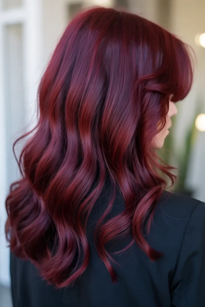7. Cool Toned Deep Cherry Red