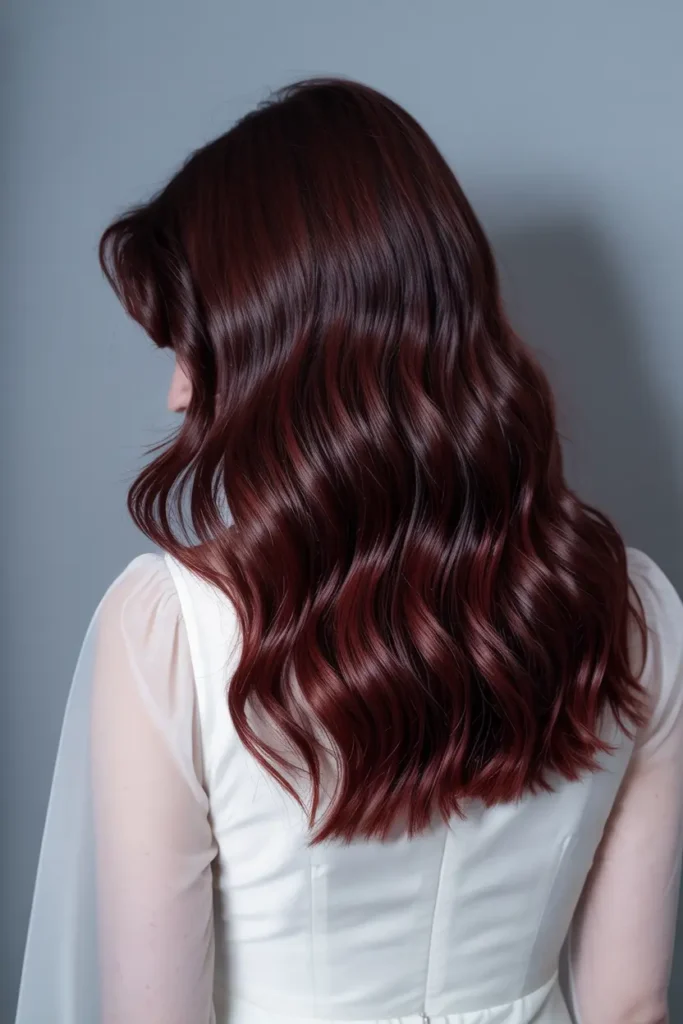 8. Dark Cherry Red with Blackberry Undertones