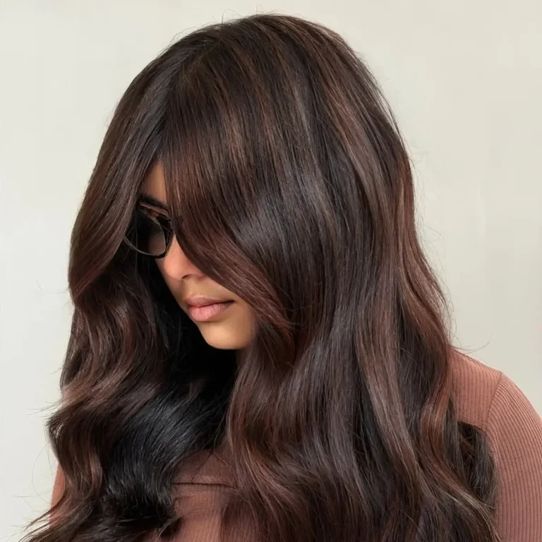 Cherry brown hair