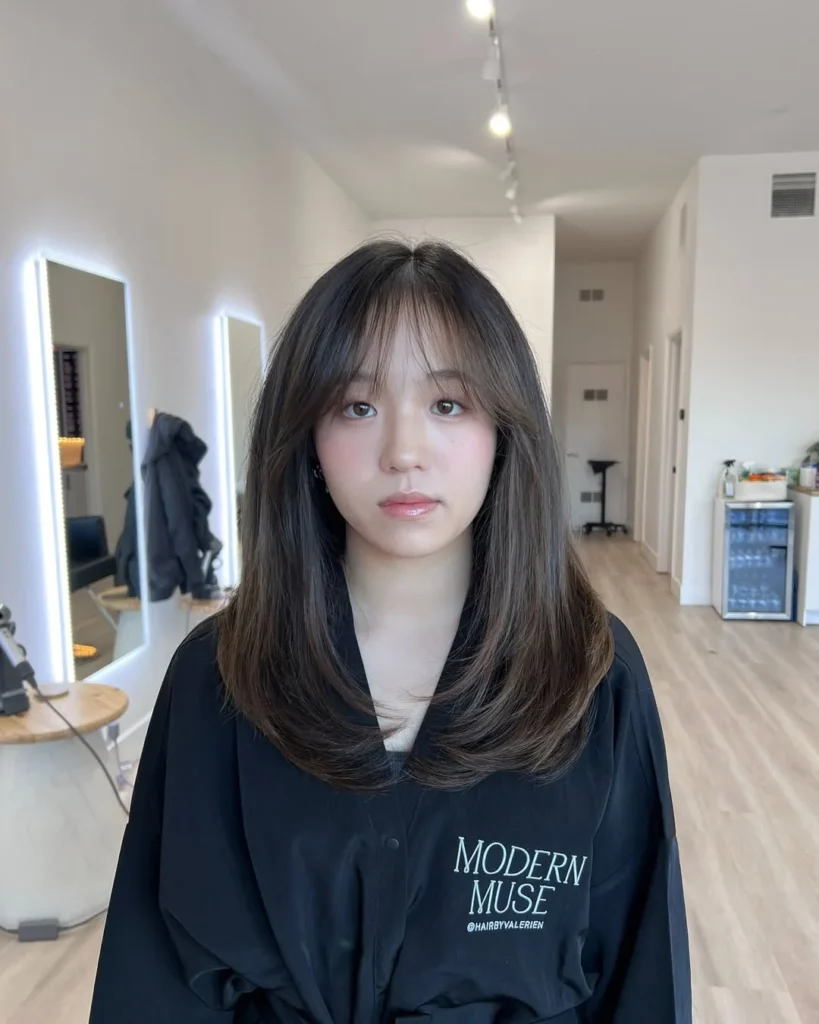 Korean See-Through Bangs Cut