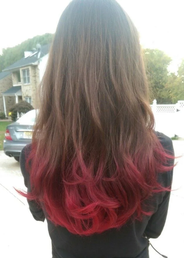 Soft Cherry Red Fade