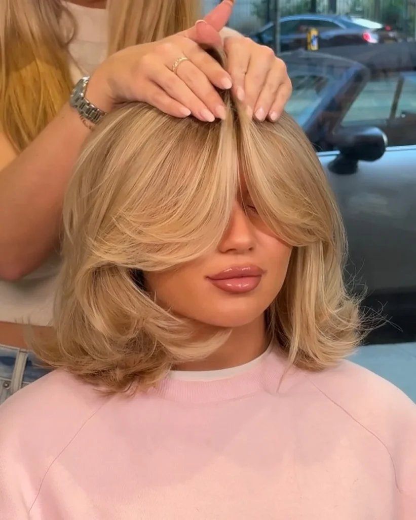 Bronde Layered Bob Style