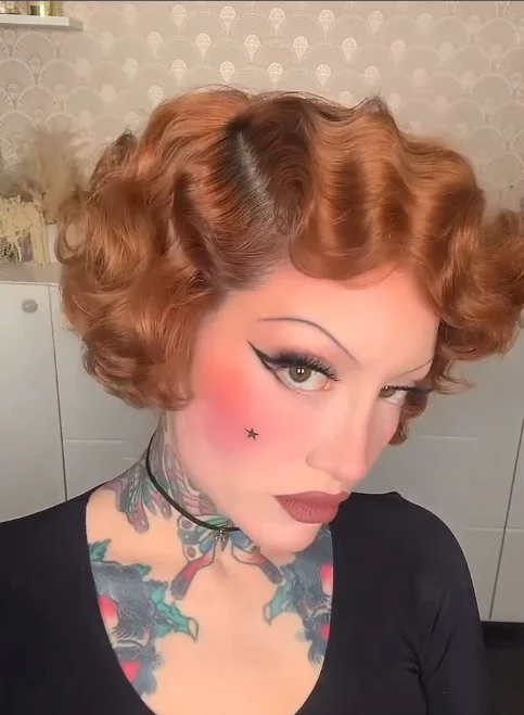 Retro Finger Wave Bob