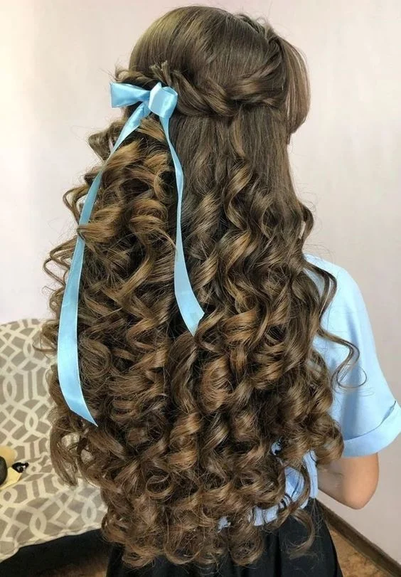Flowing Elf Hair with Ribbon