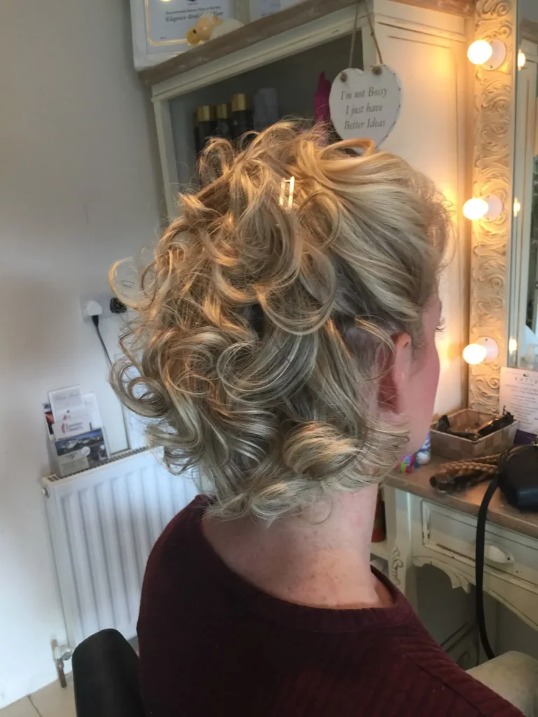 Party Updo with Short Layers