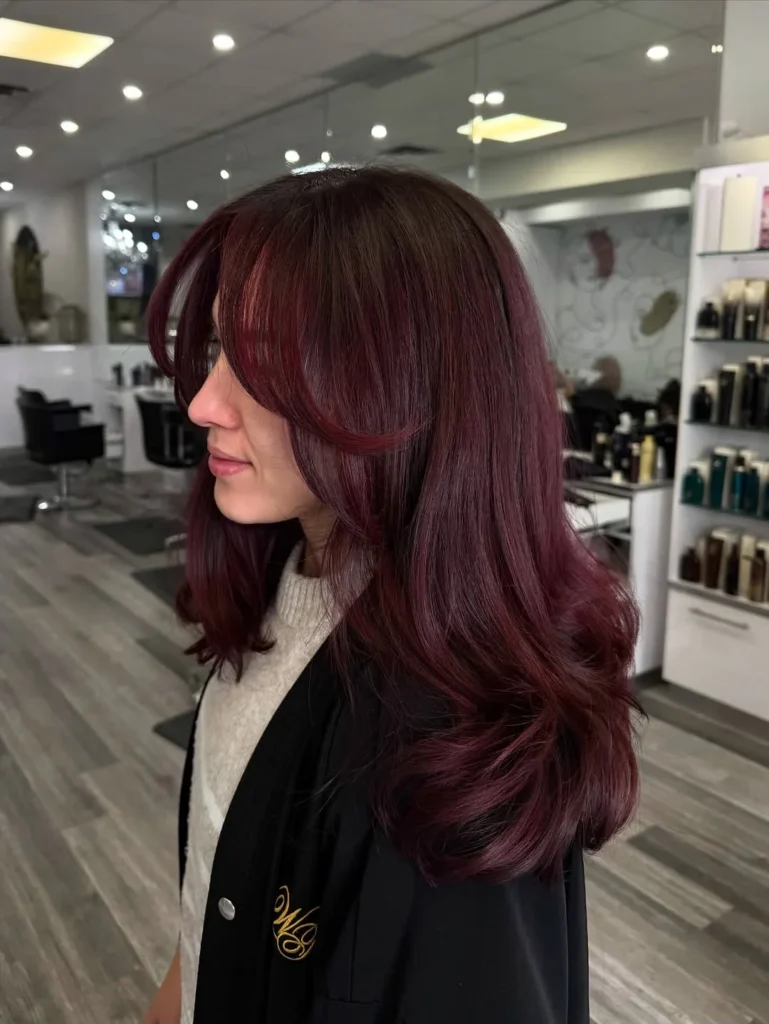 Cherry Red Balayage