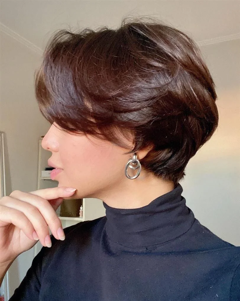 Korean Two-Block Bob Cut