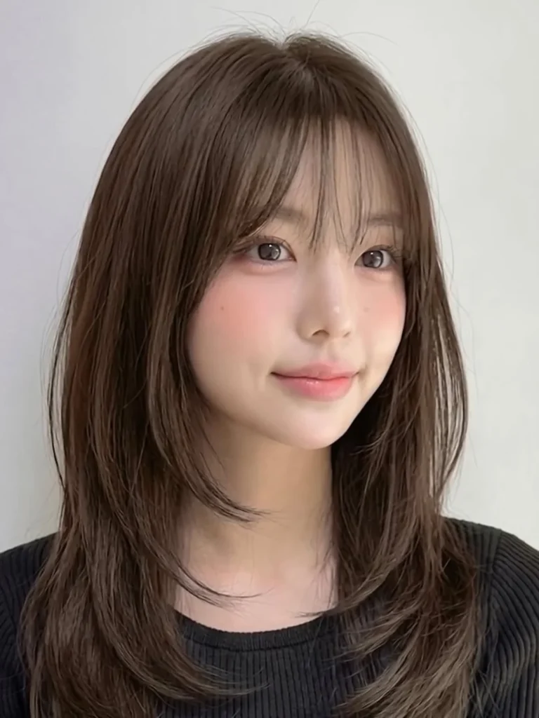 Korean Air Bangs Haircut
