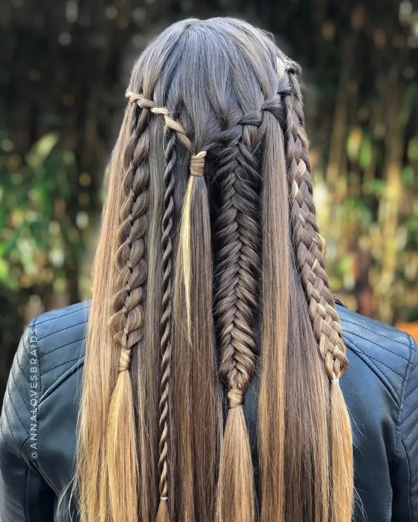 Intricate Multi-Braid Style