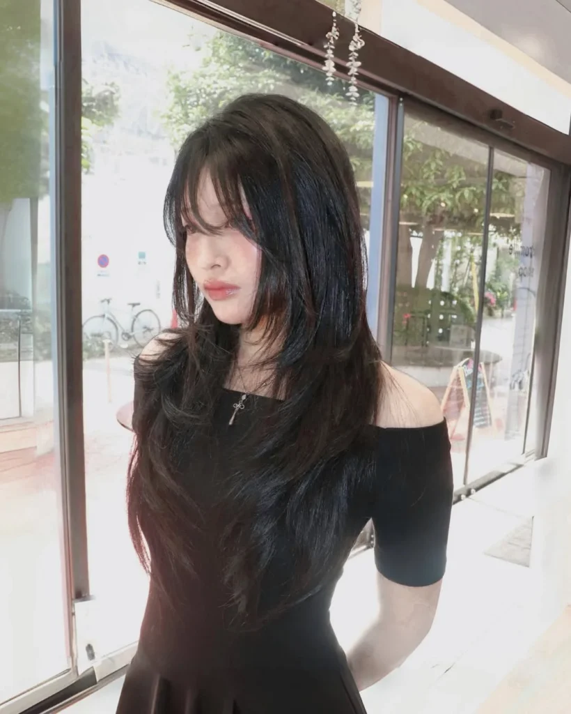 Korean Wispy Bangs Cut