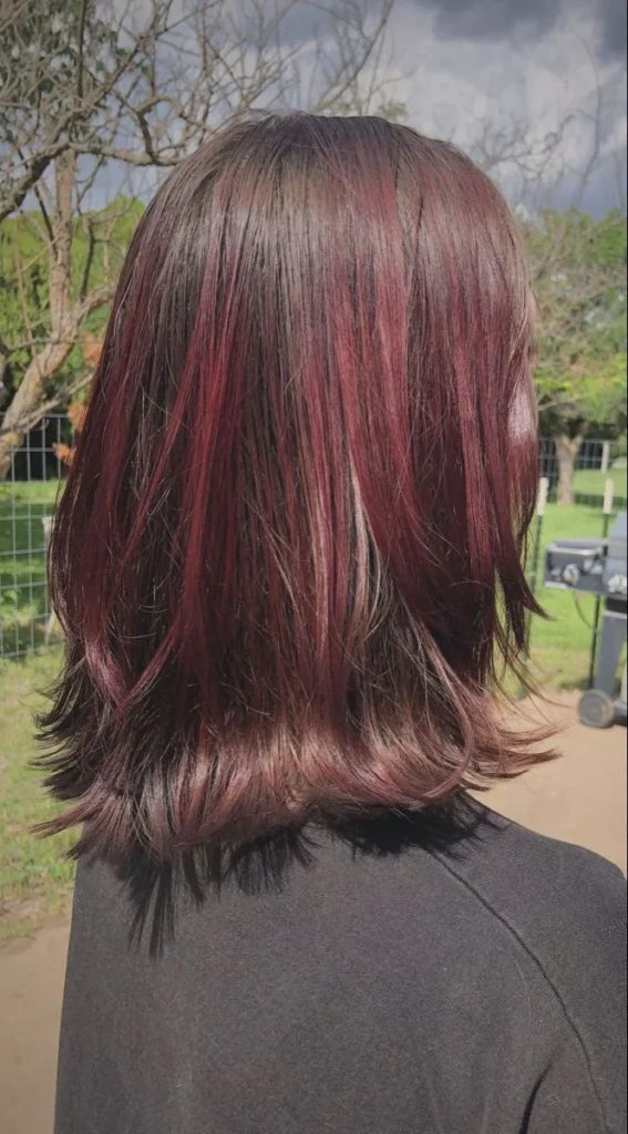 Cherry Red with Ruby Highlights