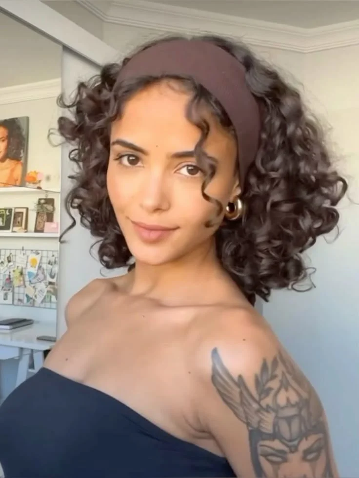 Wavy Bob with Headband
