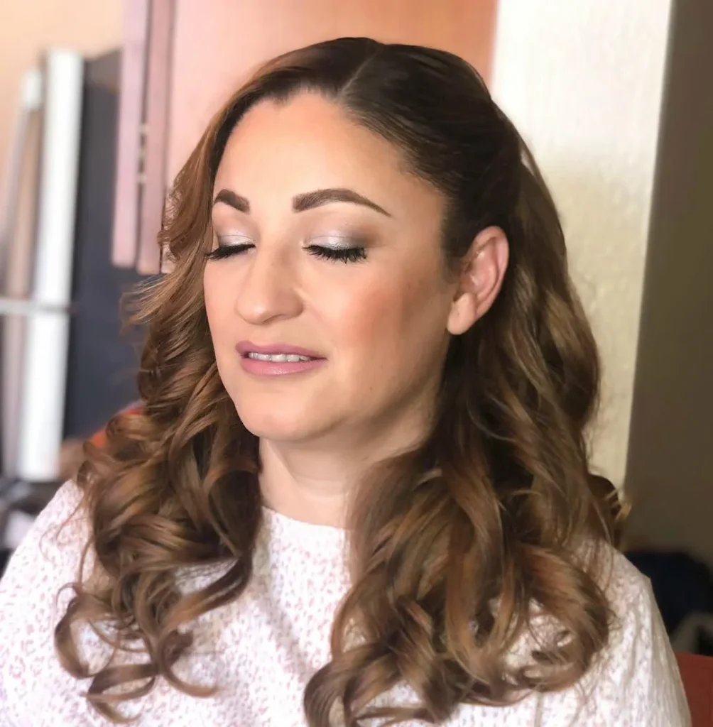 Side-Swept Glam Curls
