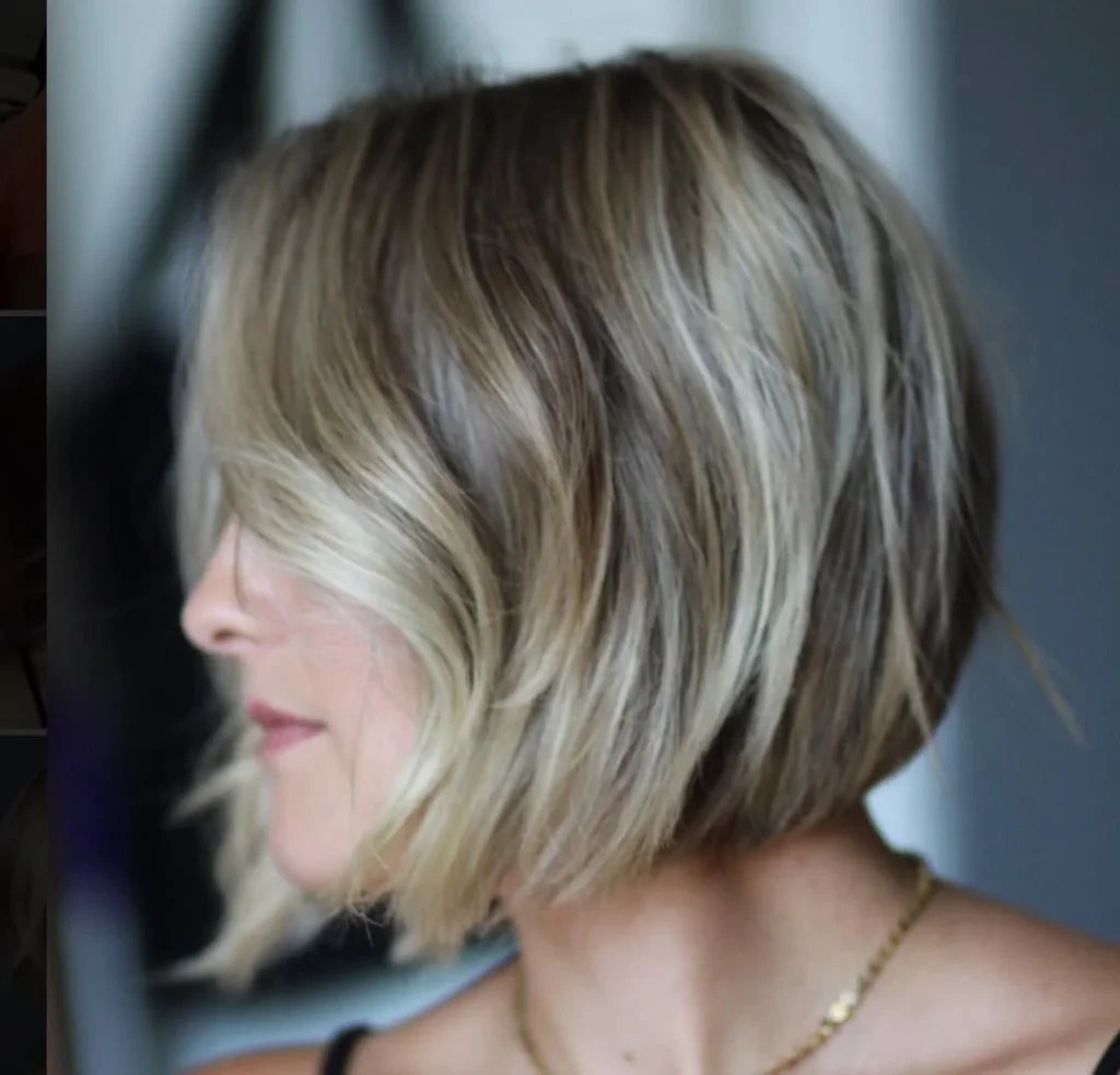 Textured Bob with Pins
