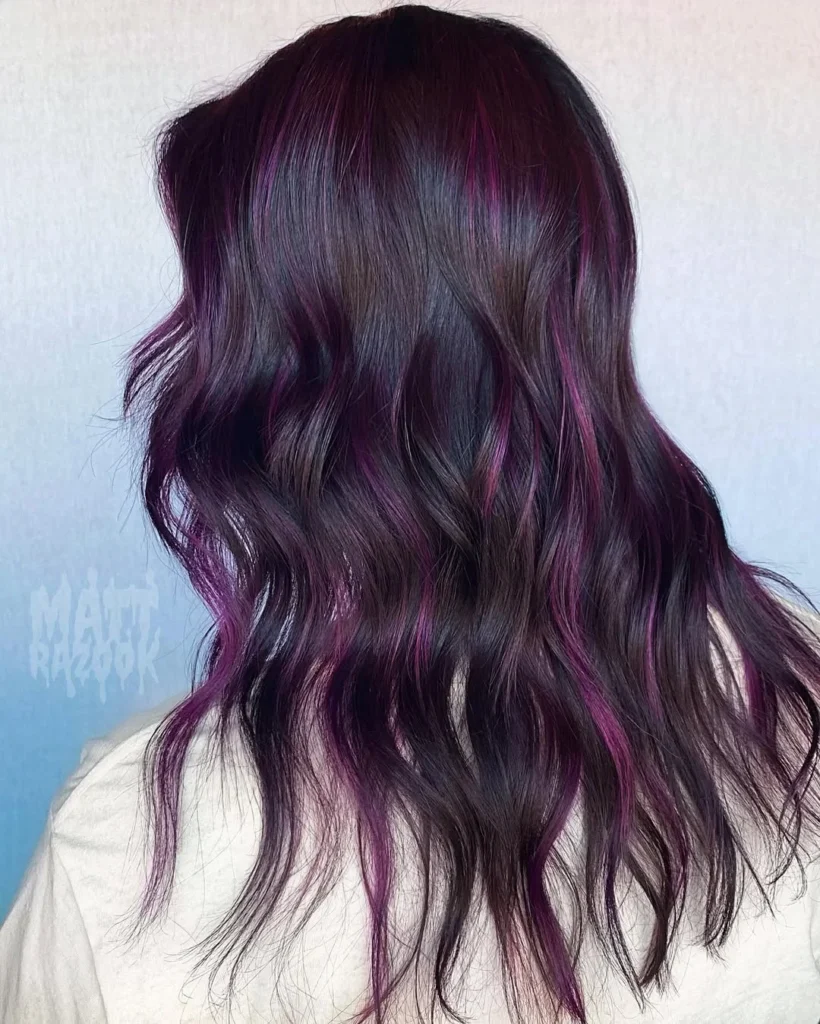 Eggplant Purple Streaks