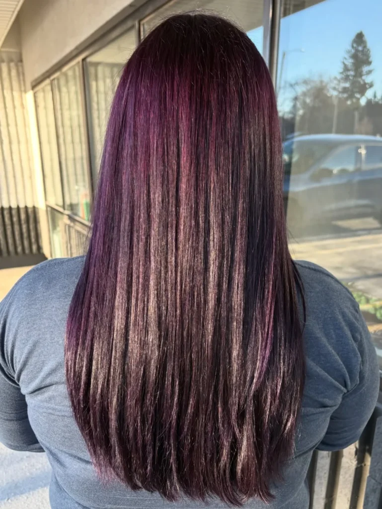 Lavender Highlights on Brown