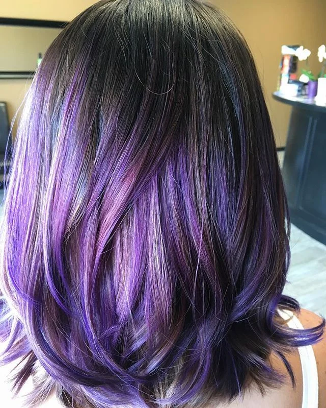 Violet Purple Highlights